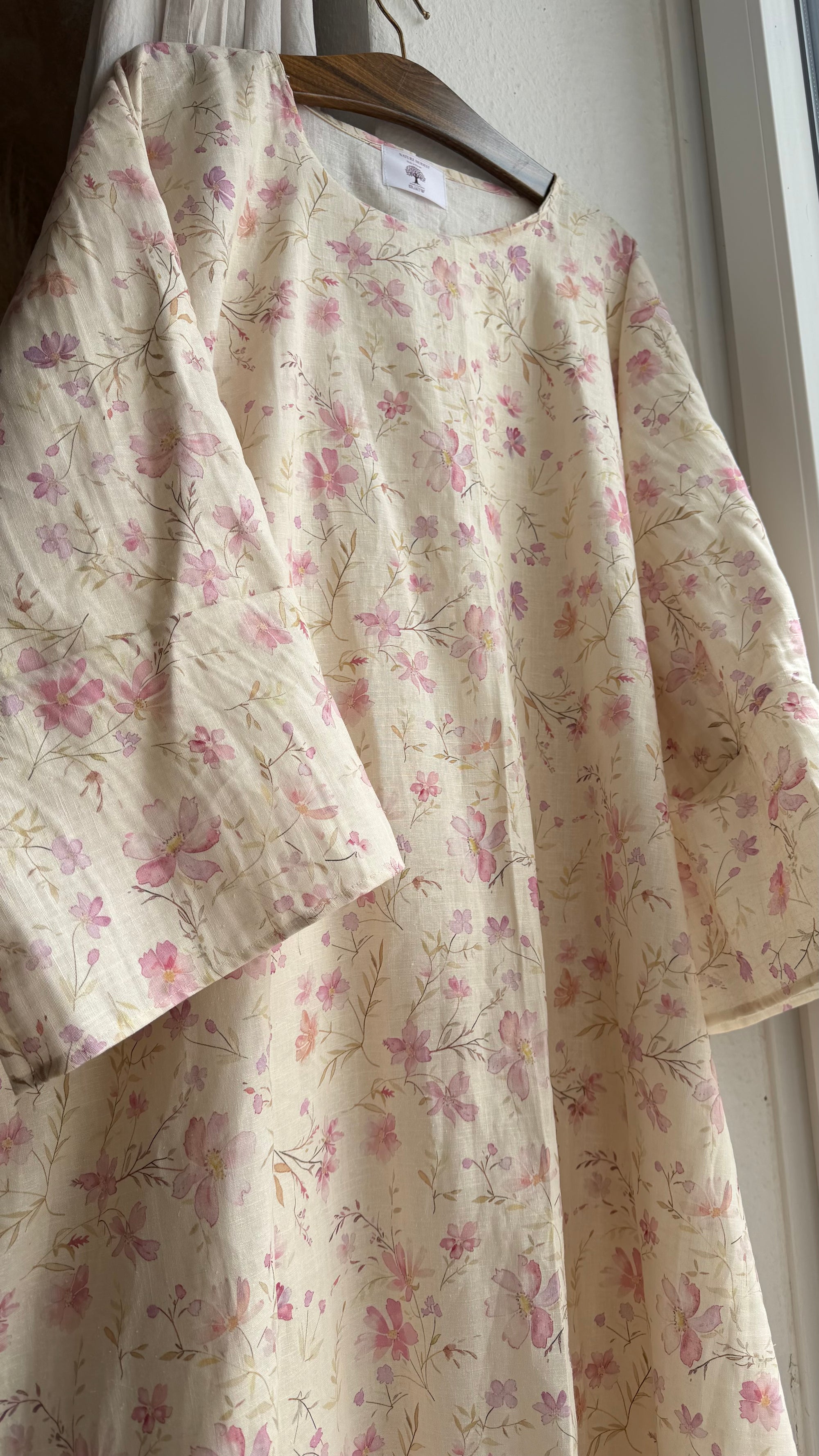 Kattān Abaya Floralie🌼 100% Leinen Limited Edition