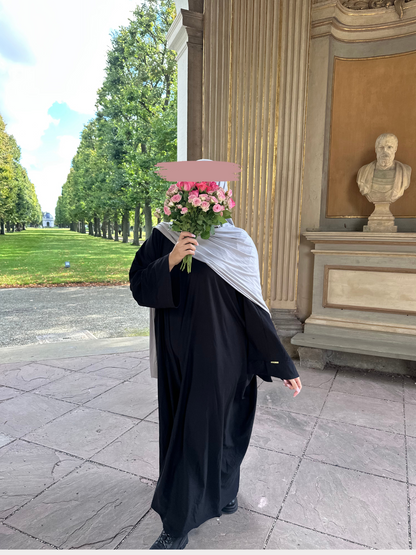 Organic Abaya Baumwolljersey Black/  📦VERSAND 1. Oktober