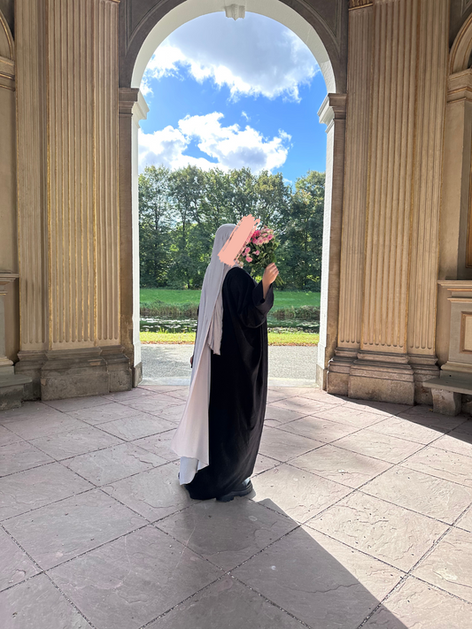 Organic Abaya Baumwolljersey Black/ VERSAND📦  20. August