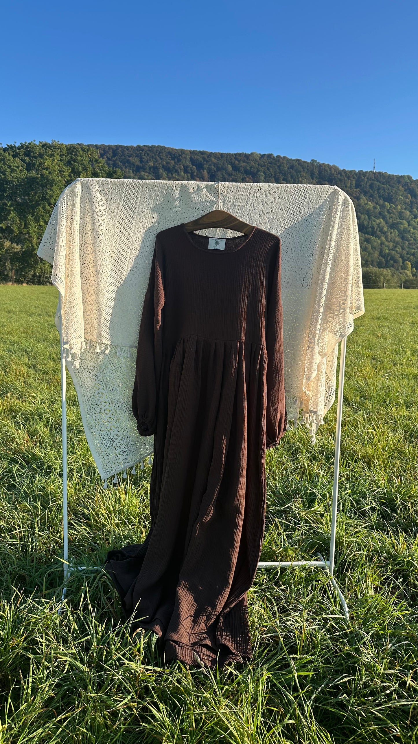 Musselin Princess Abaya Chocolate