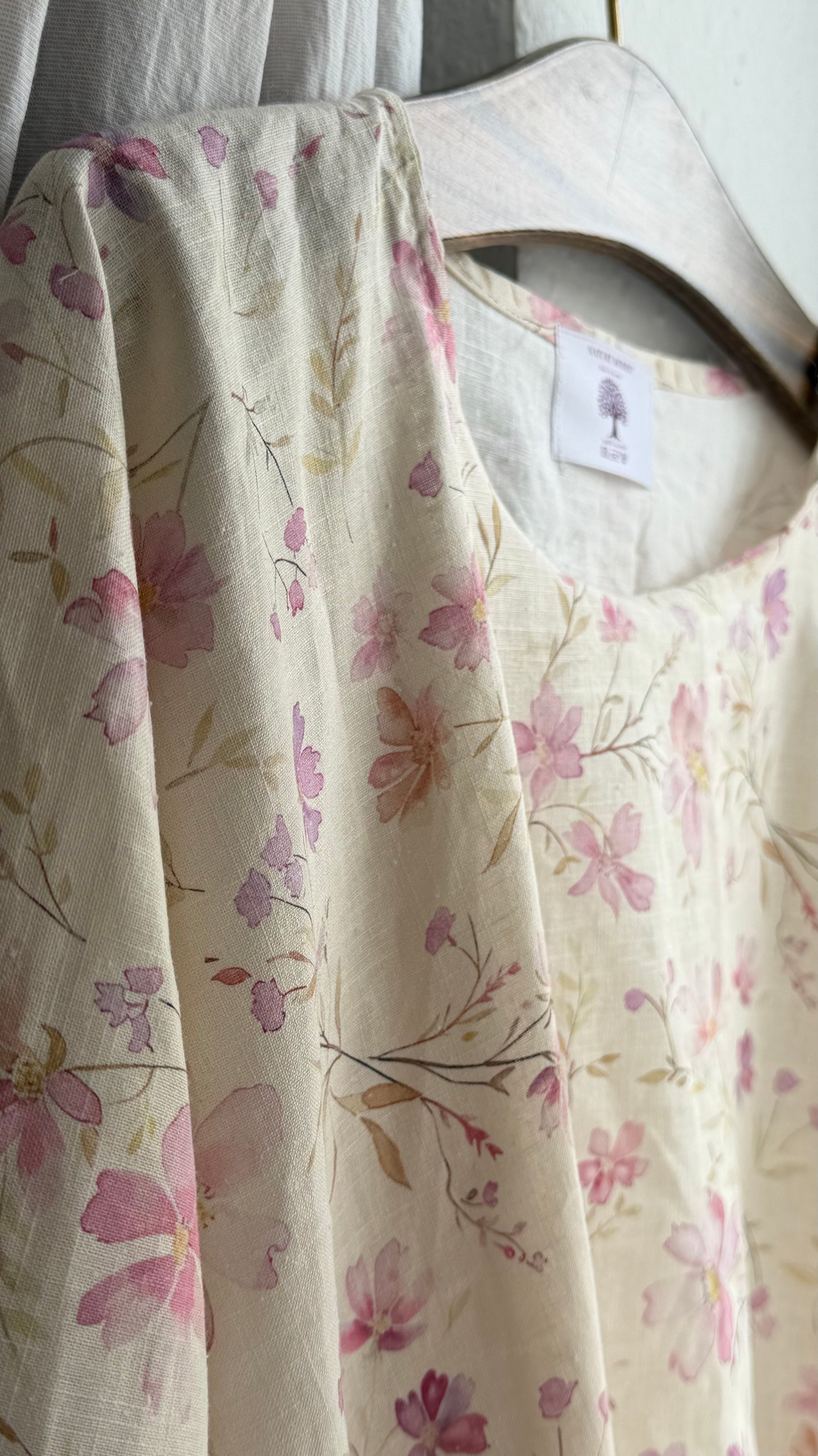 Kattān Abaya Floralie🌼 100% Leinen Limited Edition