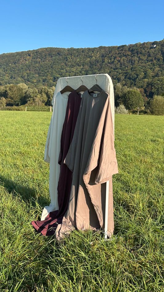 Tencel Lyocell 𝗕𝘂𝘁𝘁𝗲𝗿𝗳𝗹𝘆 Abaya Chai