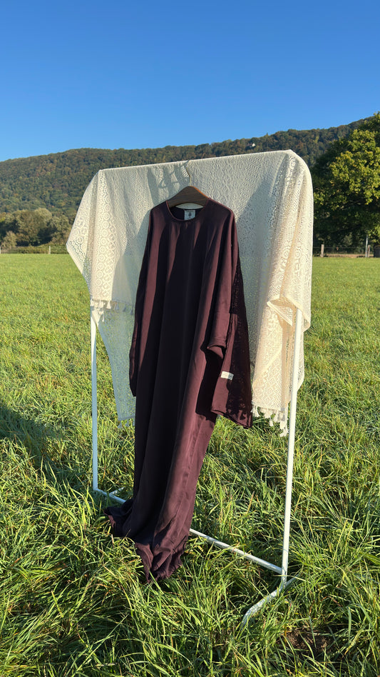 Tencel Lyocell 𝗕𝘂𝘁𝘁𝗲𝗿𝗳𝗹𝘆 Abaya Orchid