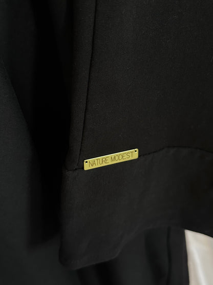 Organic Abaya Baumwolljersey Black/  📦VERSAND 1. Oktober