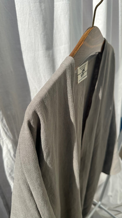 Soft Leinen Cottage Mantel Stone Green