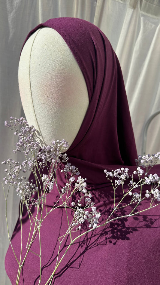 TENCEL™ Modal Jersey Hijab inkl. Bonnet Warm Purple/ VERSAND📦 20. August
