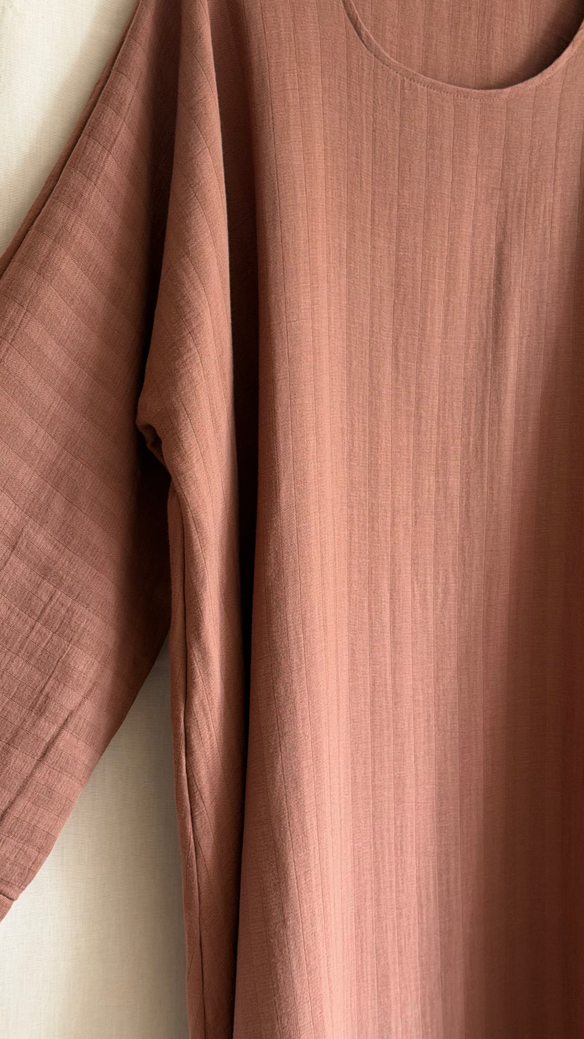 Tahara Abaya Cinnamon 100% Bio Baumwolle