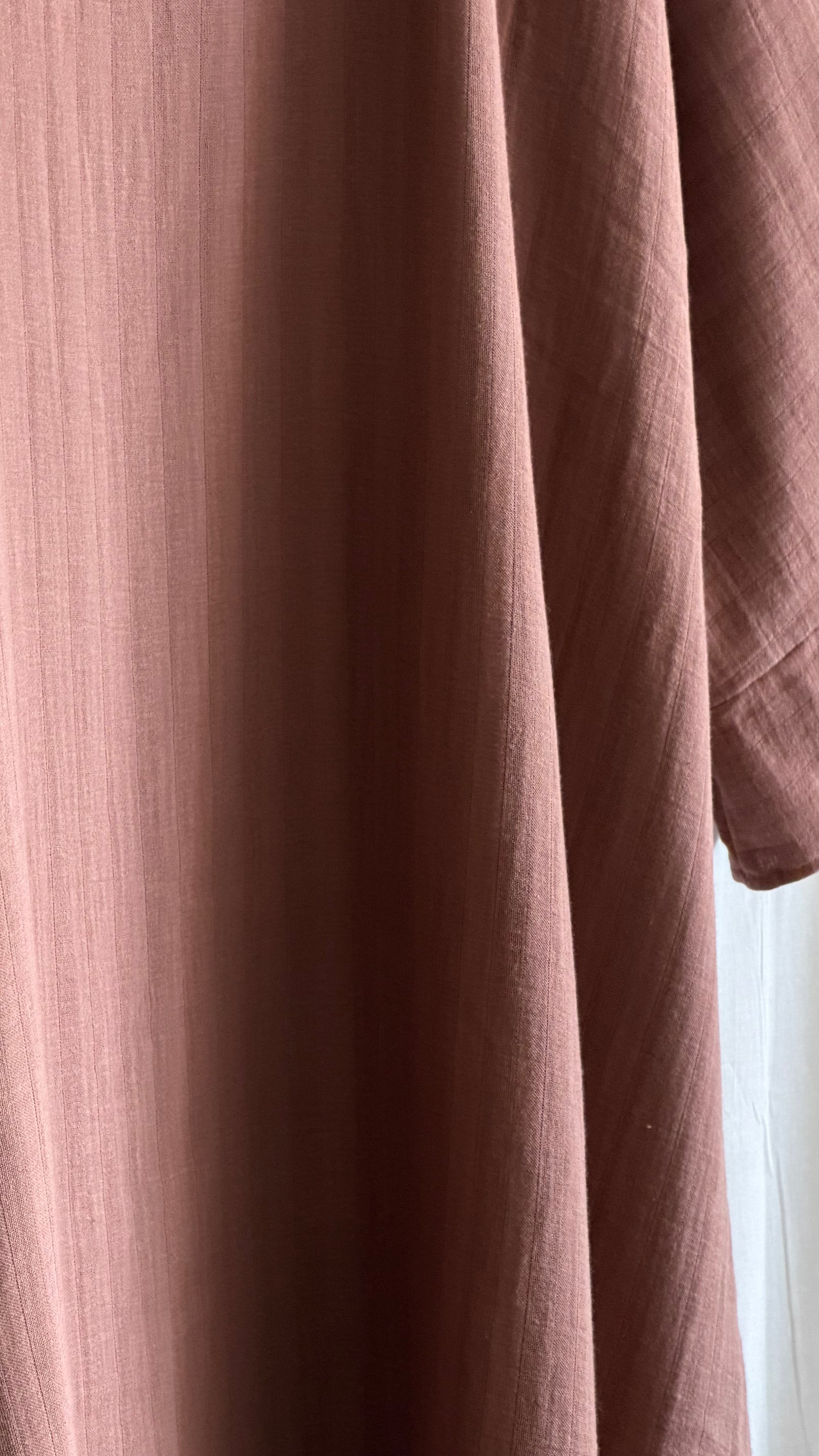 Tahara Abaya Cinnamon 100% Bio Baumwolle