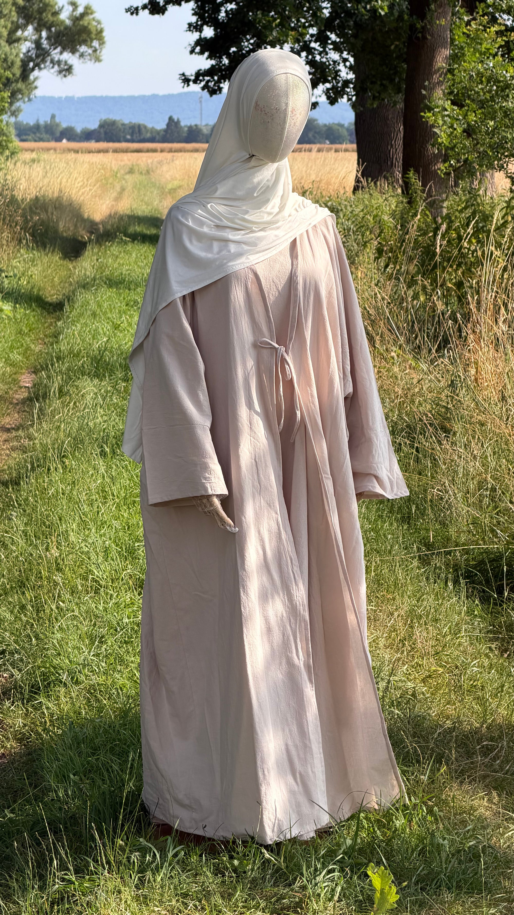 100% Bio Baummwoll Set ,,Buttercream'' Butterfly Kimono + Unterkleid