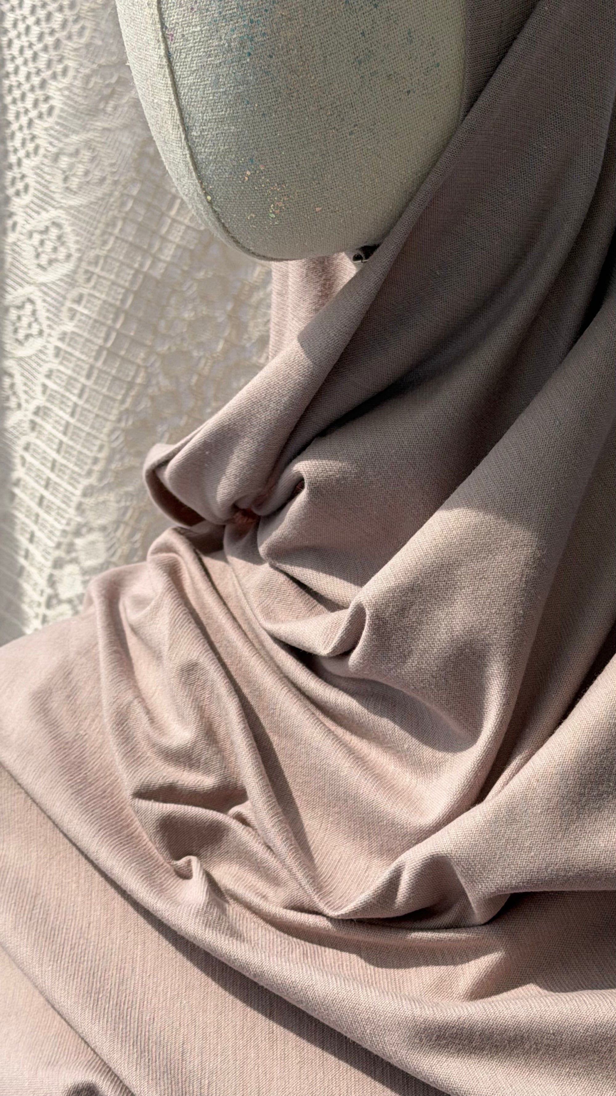 100% Bio Baumwoll Hijab Soft Taupe