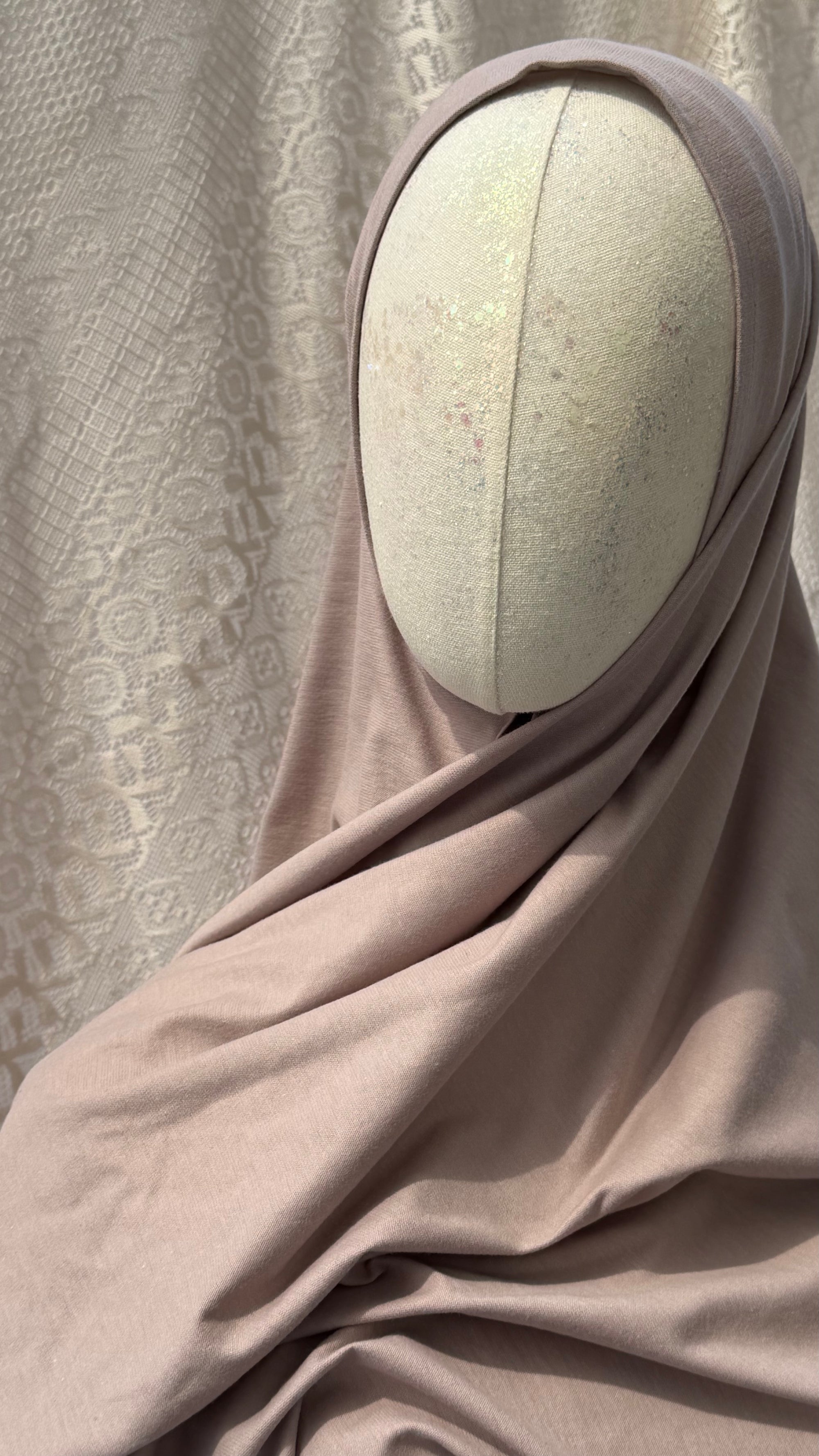 100% Bio Baumwoll Hijab Soft Taupe