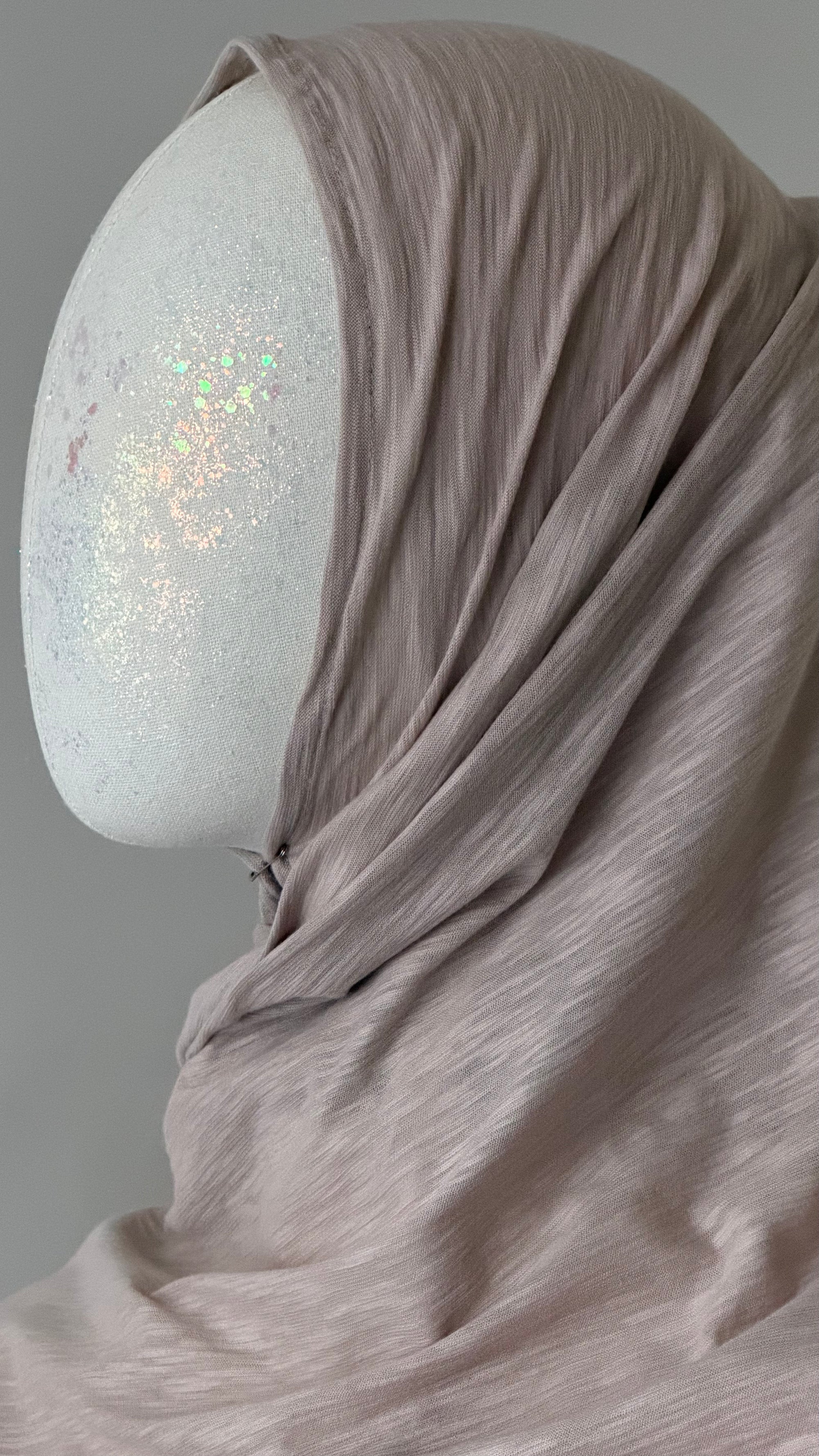 100% Bio Baumwoll Hijab Powder Rain Deadstock