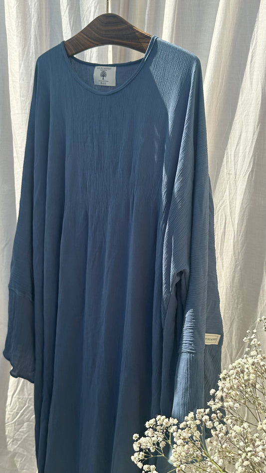 Viskose Leinen Abaya Blueberry 🫐  / VERSAND📦 20. August