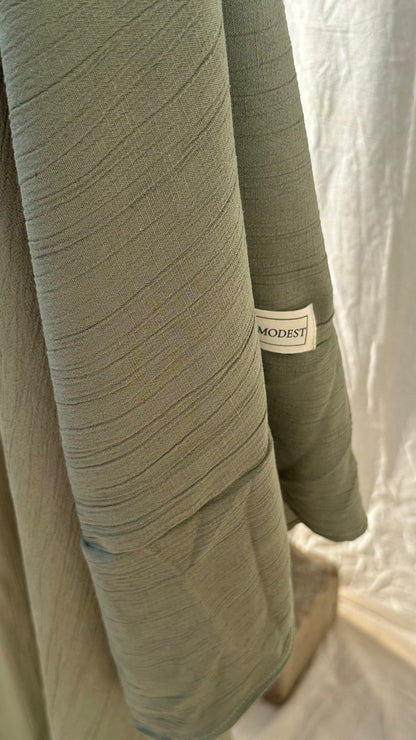 Crinkle Abaya Matcha 🍵