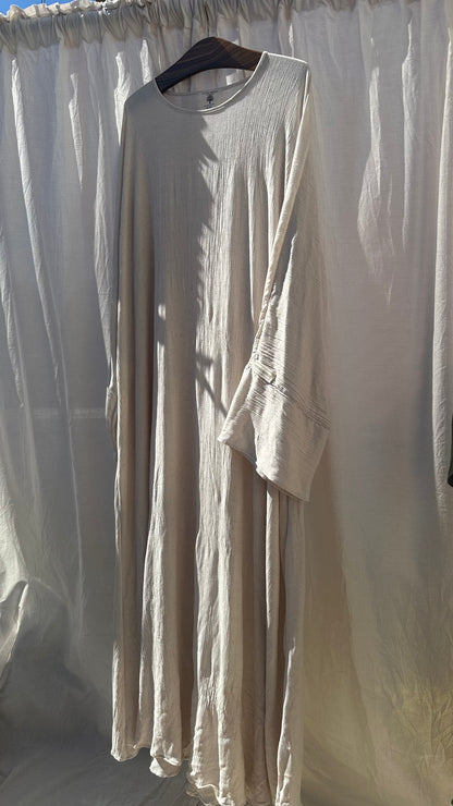 Crinkle Abaya Naturelle Unterkleid benötigt