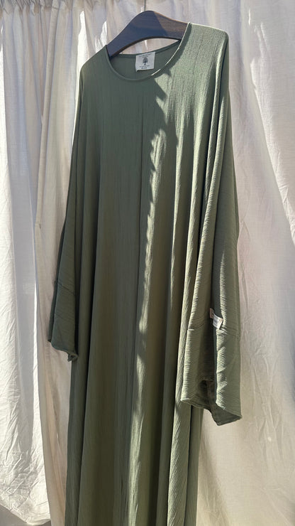 Crinkle Abaya Matcha 🍵