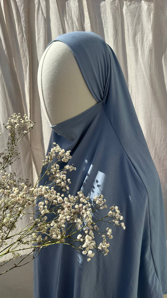 Khimar Bambus Baumwolle Babyblue // 📦VERSAND 20. August