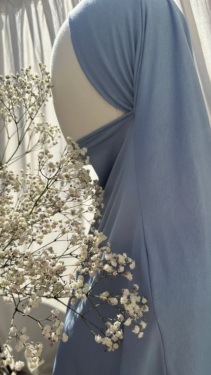 Khimar Bambus Baumwolle Babyblue // 📦VERSAND 1. Oktober
