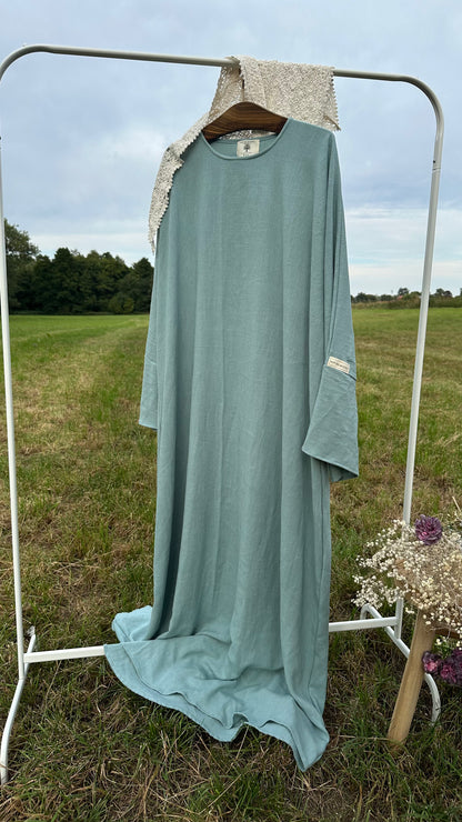 Vintage Blossom Viskose & Leinen Abaya 📦VERSAND 1. Oktober