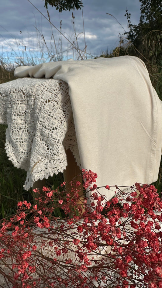 Hijab 100% Bio Baumwolle Vanilla