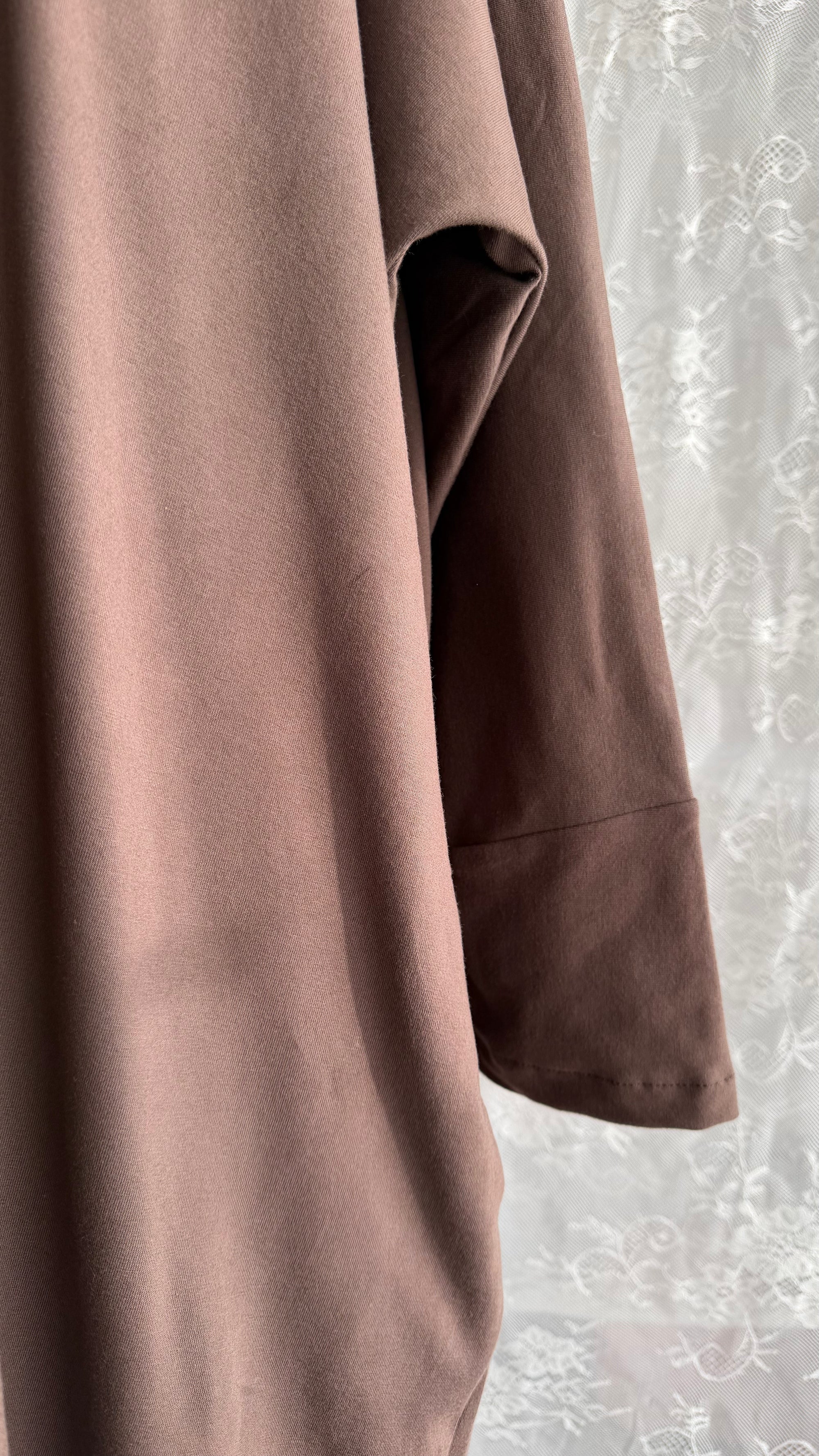 The Basic Abaya Bio Baumwolle Brownie