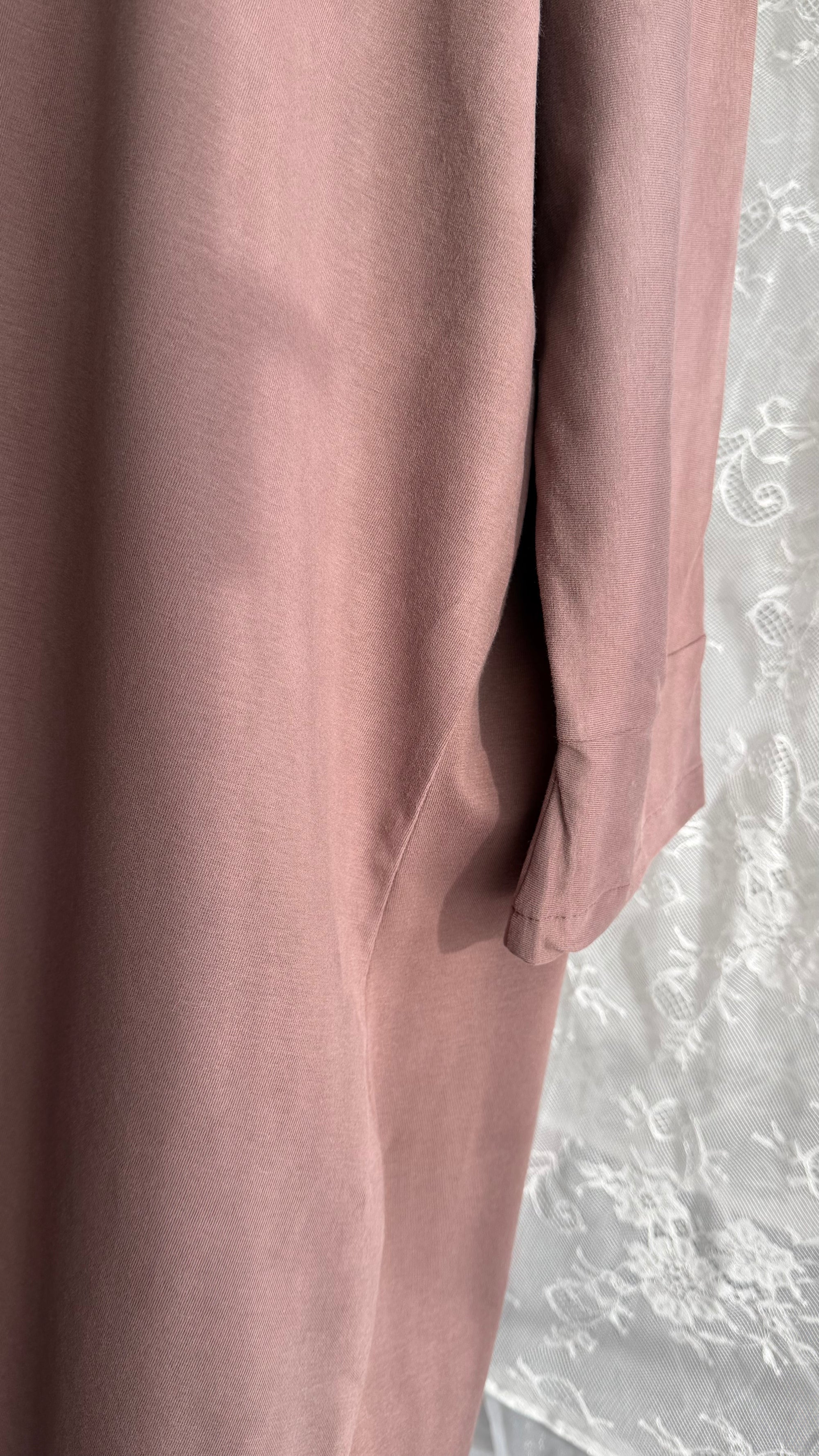 The Basic Abaya Bio Baumwolle Merlot