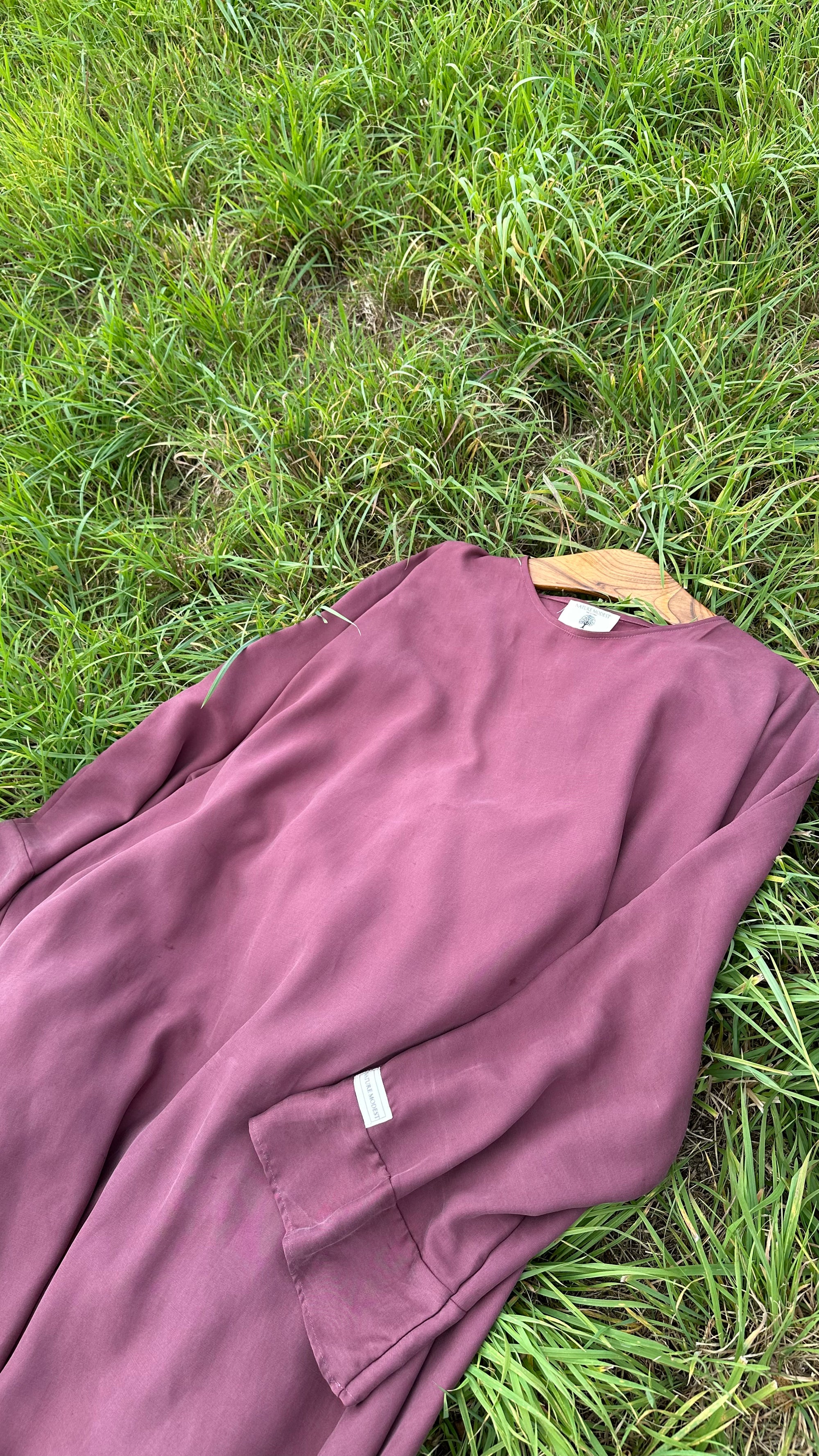 Farasha Abaya 100% TENCEL™ Lyocell Plum